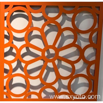 PVDF Spray Coating Different Designs Aluminum Perforated Sheet